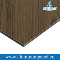 High Quality Pvdf/Pe Coated Wooden Surface Aluminum Plastic Composite Panel